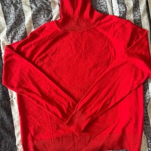 Red Cotton Turtleneck (Brand New)